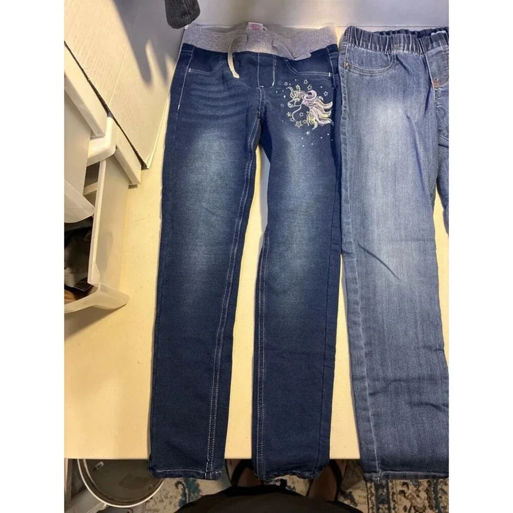 Jeans, dress, Handemade pull over size 8